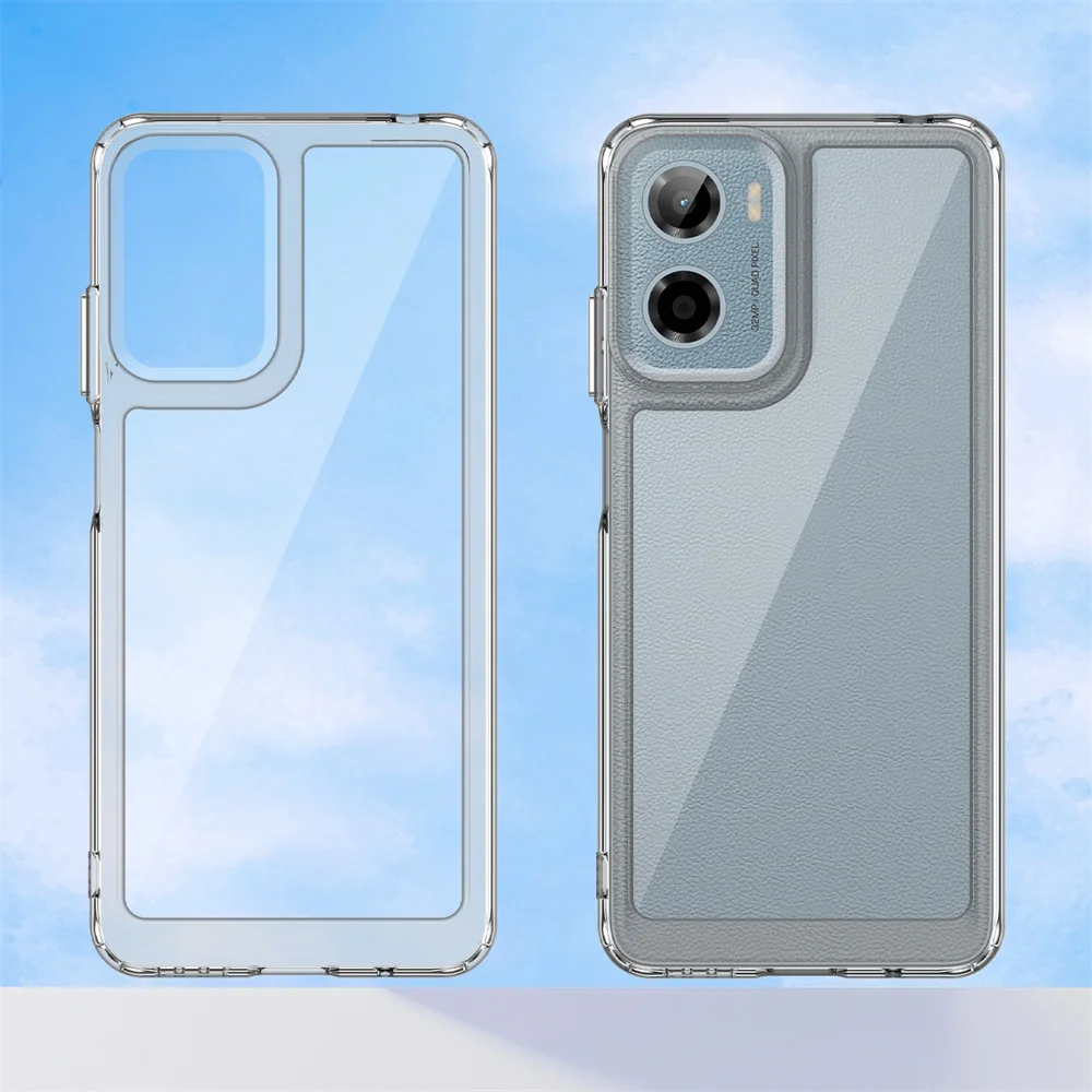 

Чехол для телефона Motorola Moto E15 5G Fusion PMMA + ТПУ для MotoE15 E 15, полная защита, прозрачный чехол