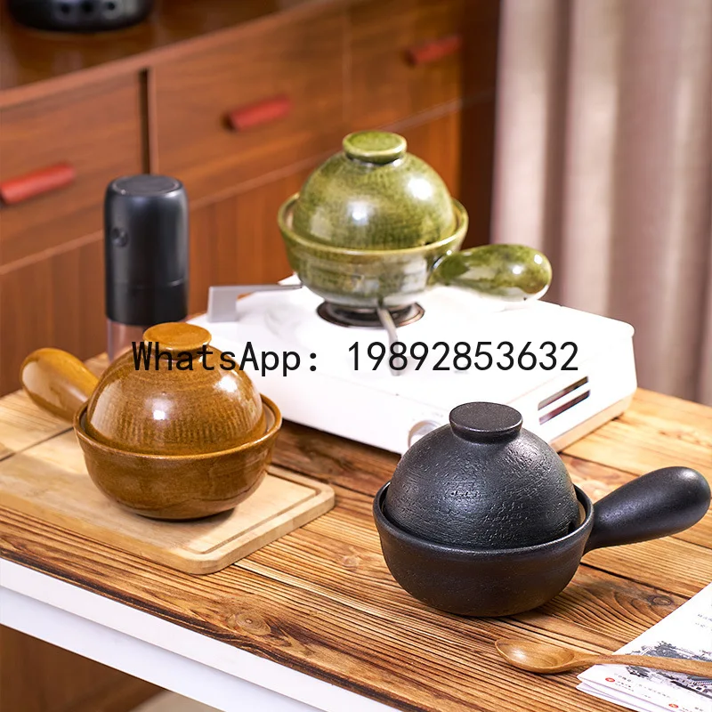 

SG single handle milk pot household complementary food pot one person food gas stove high temperature resistant casserole