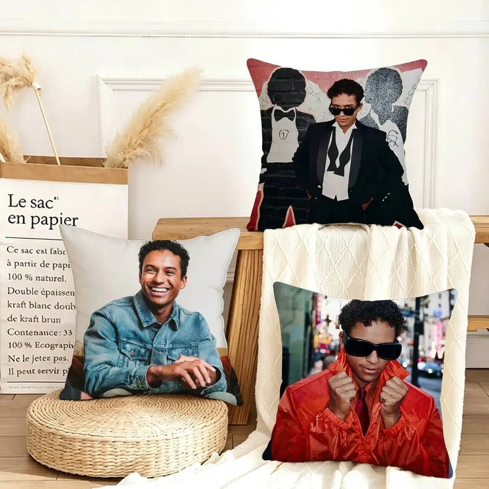 jaafar jackson  Various Sizes Square Pillow Case For Car Home Bedchamber Decor