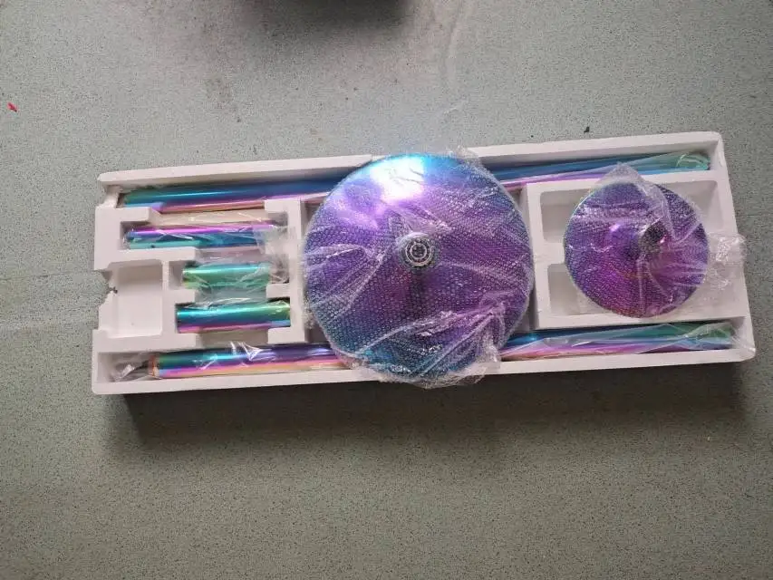 Fitness Kolorowy kij do tańca Przenośny kij do tańca ze stali nierdzewnej 45 mm