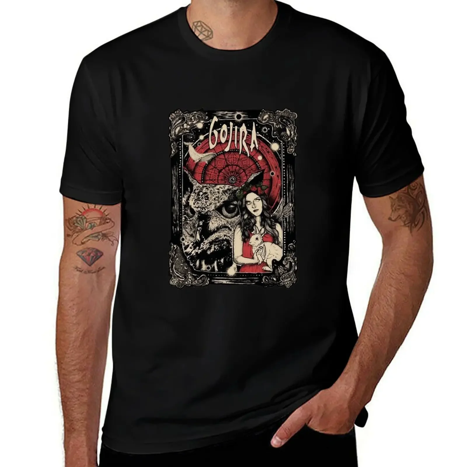

Goji Band Music T-Shirt customs design your own man clothes customs graphic t shirt vintage Men's cotton t-shirt