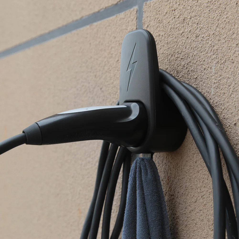 

Car Charging Cable Organizer with Chassis Bracket Charger Cable Wall Holder Connector Socket Plug for Tesla Model 3 Model Y