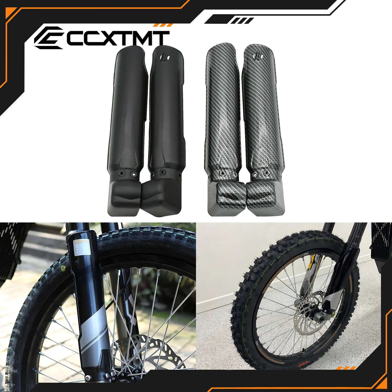 Cubierta de protección de horquilla de motocicleta KKE, protector de eje de amortiguador para Sur Ron Electric Dirt Bike Sur-ron Light Bee S/X, piezas
