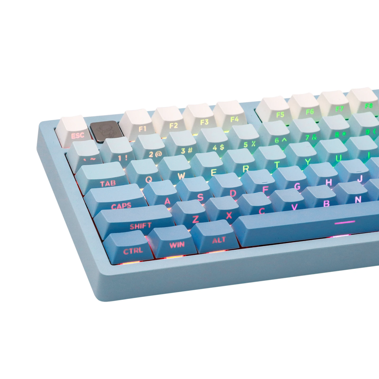 EPOMAKER Sky Blue 133-Key Double-shot Side-printed PBT Cherry