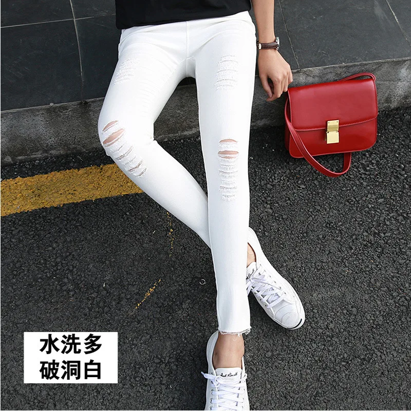 

Candy Color Women Stretch Pencil Pants For Women Elastic High Waist Skinny Leggins Femme Green Pink White Grey Purple le