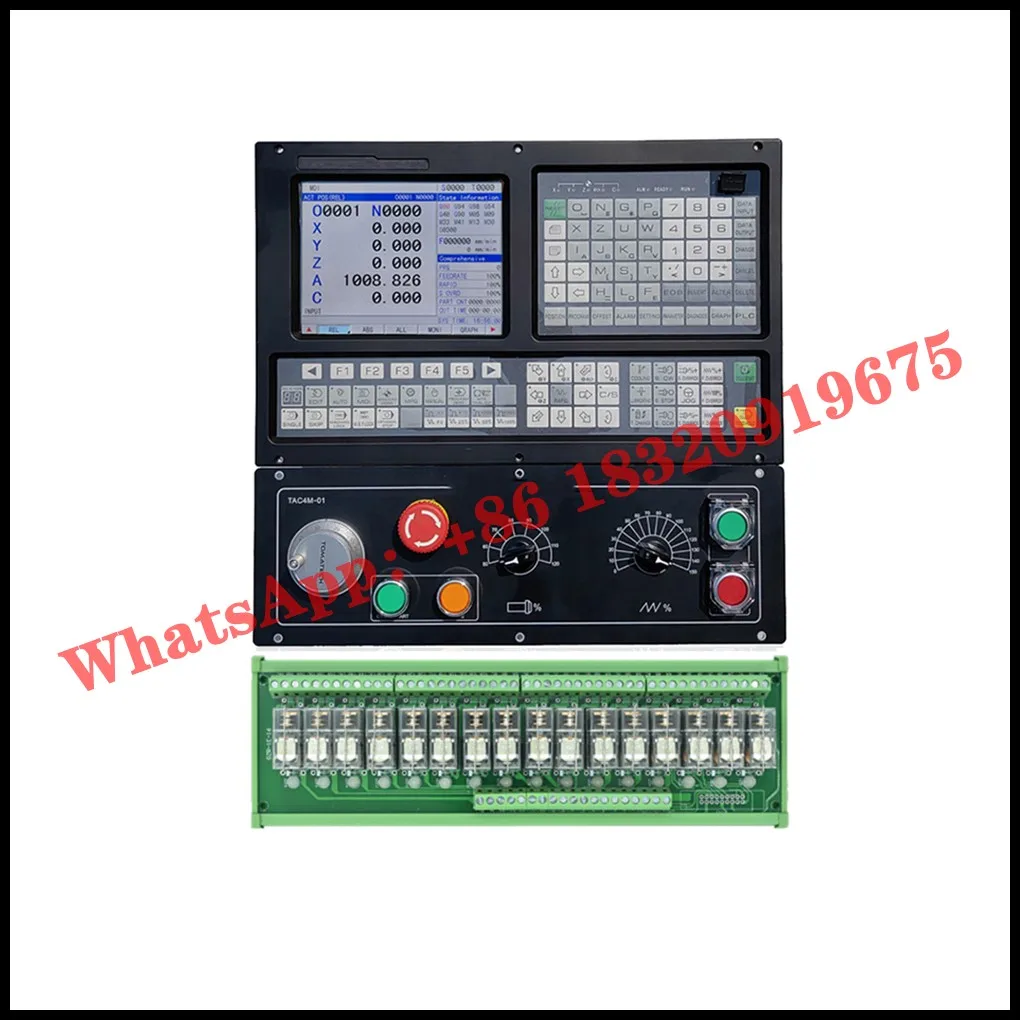 Latets CNC Controller TAC2002TB 2AXIS CNC Lathe Control System Kit with Hybrid Closed Loop Stepper and VFD Spindle Encoder Cable