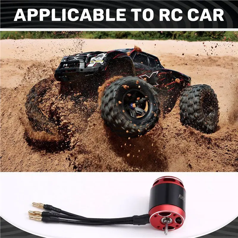 ABXE-For 1/10 TRX4 TRX6 SCX10 RC Crawler Upgrade Parts- Brushless Micro-AM32 ESC 540 80A And 3542 Outrunner Motor 1850KV