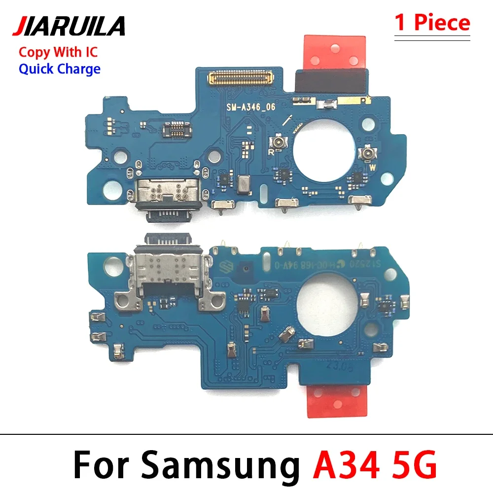 USB Charger Charging Port Dock Connector Microphone Board Flex Cable For Samsung A34 A54 A24 A23 4G A15 A25 A35 A55 A16 A33 5G image 3