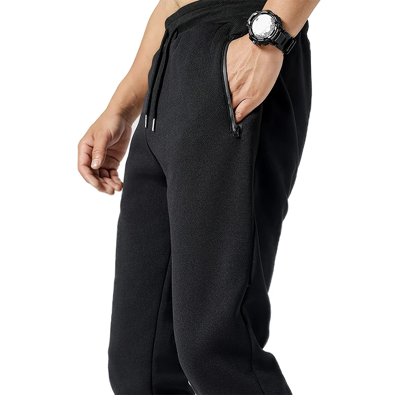 Joggers de entrenamiento atlético para hombres, pantalones de chándal de ajuste suelto informal, pantalones de cintura elástica con cordón, primavera y otoño