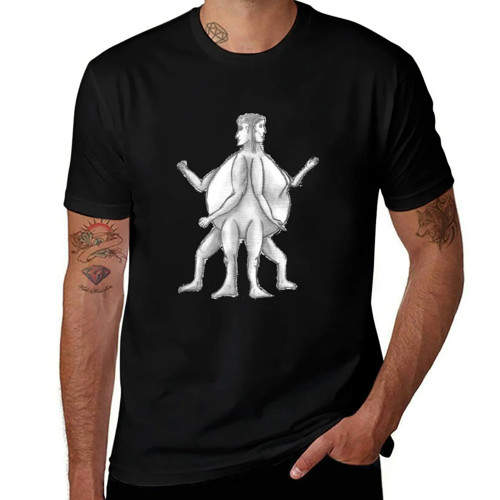 Plato's Hermaphrodite T-Shirt graphic t shirts oversizeds slim fit t shirts for men