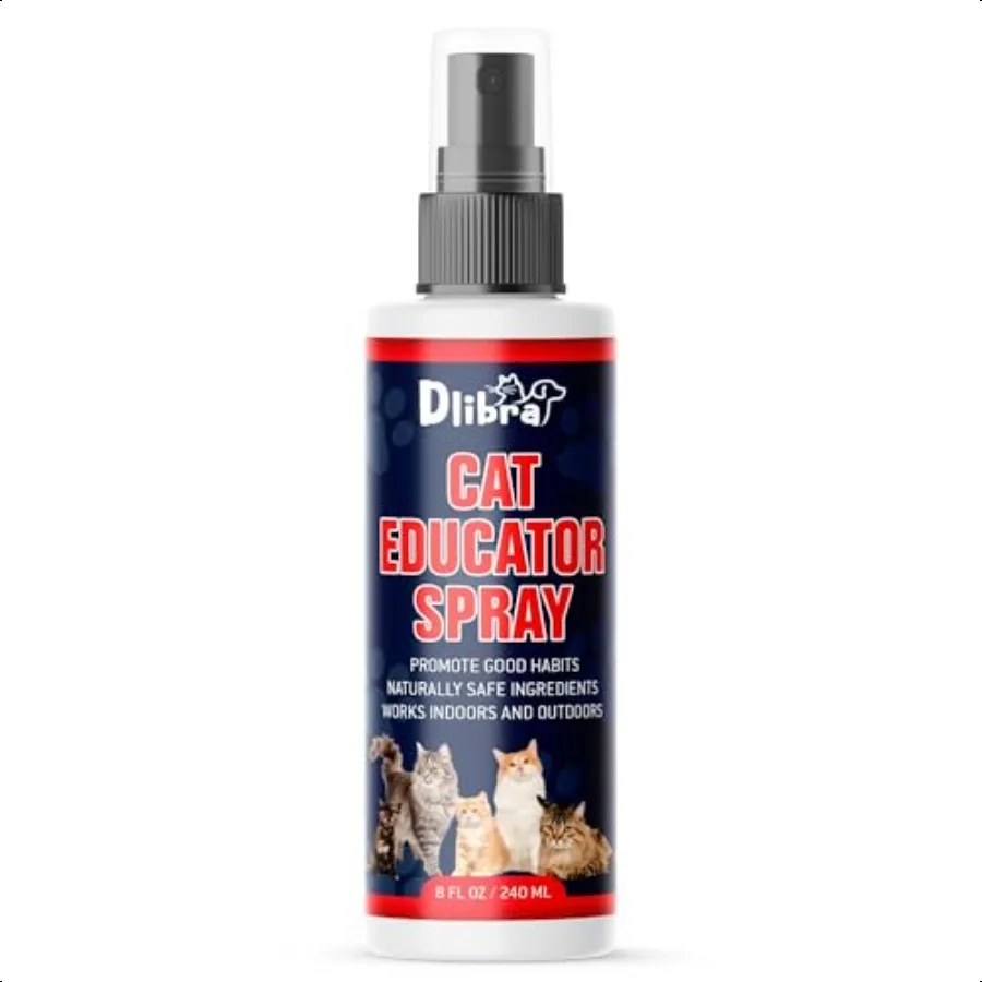 

Cat Educator Spray Natural Cat Deterrent Spray Prevent Scratches Biting Peeing Safe Effective for Indoor Training