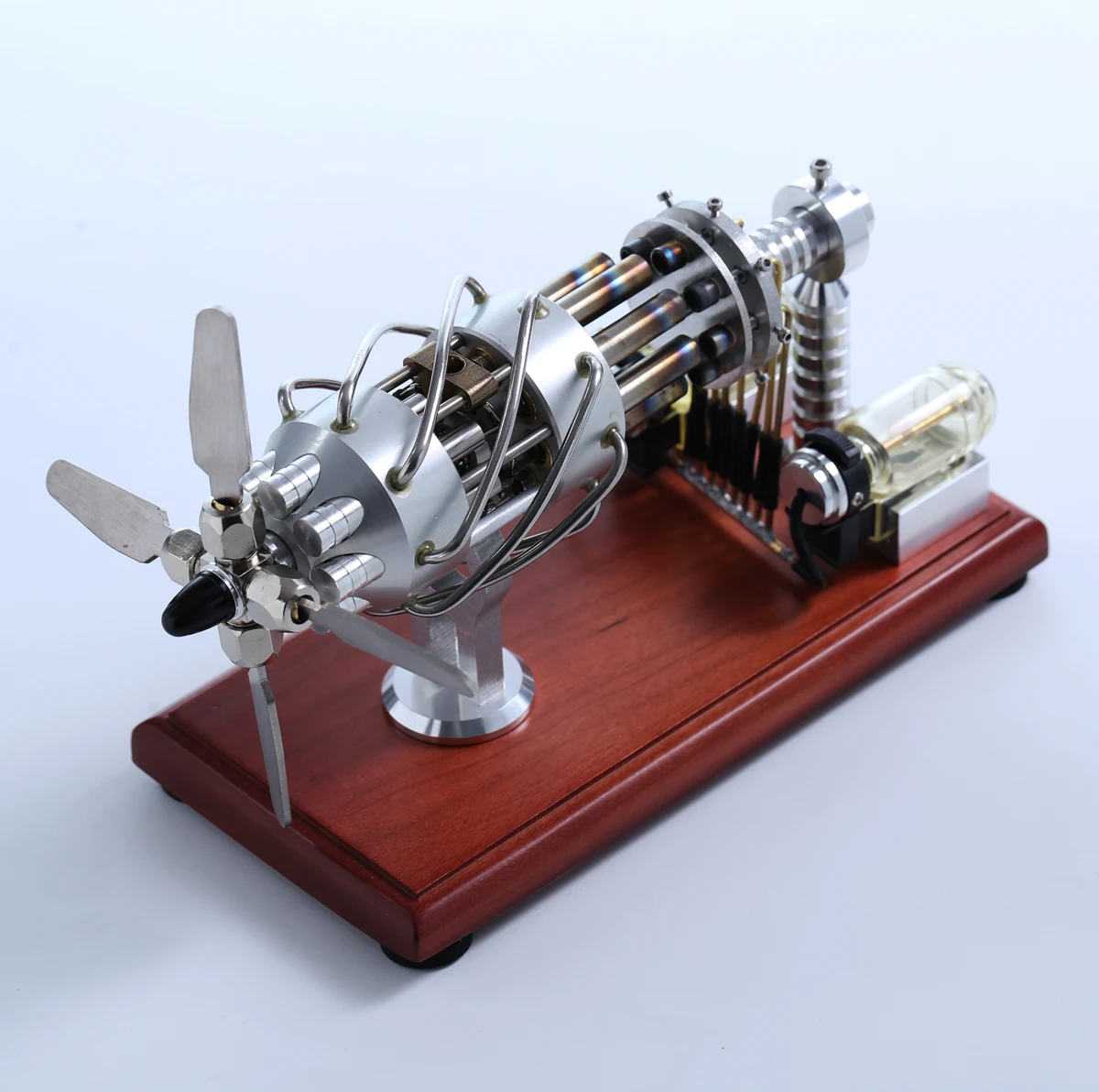 Gelsonlab HS-XC-524378 High end business gifts  Oblique disc 16 engine model Hot Air Stirling Engine Model