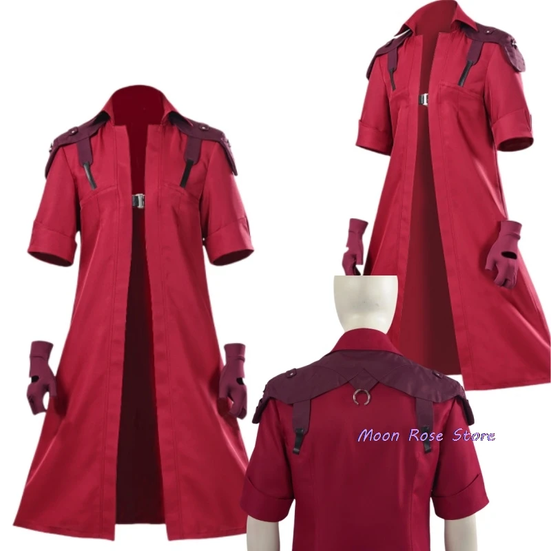 

DMC 5 Dante Cosplay Jacket Coat Gloves Men Costume Disguise for Adult Man Coat Fantasy Roleplay Outfits Halloween Carnival Suit