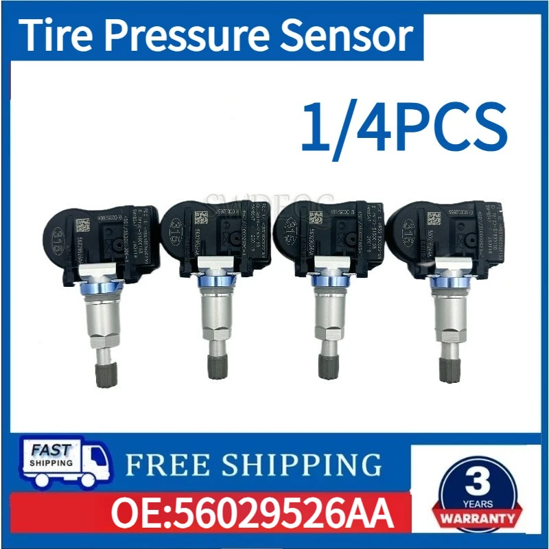 

Датчик давления в шинах (TPMS) 315 МГц для MITSUBISHI OUTLANDER LANCER 2007-2012, JEEP 56029526AA 68078861AA, 1/4 шт.