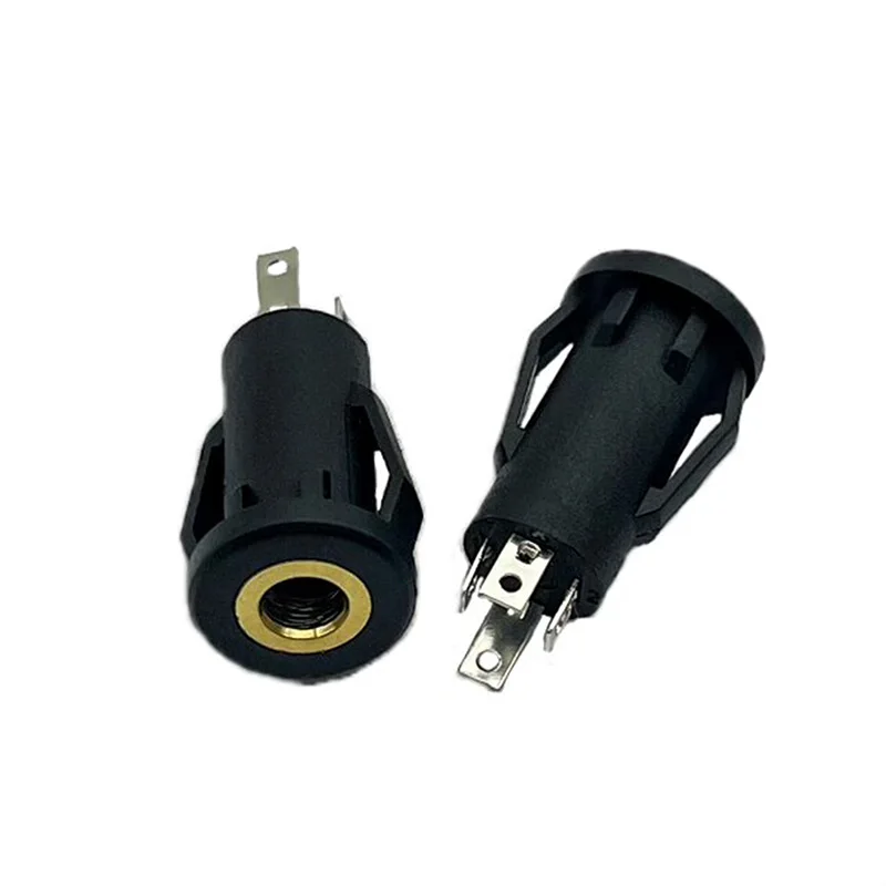 3.5mm headphone jack, PJ-392K-4P, round 10MM, metal tip, 4-channel audio-video socket