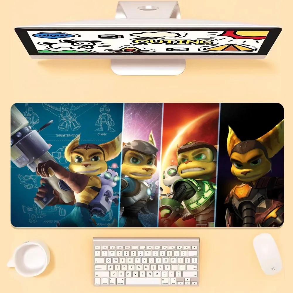 Game R-Ratchet And Clank Rift Mouse Pad Office Large Small Computer PC Keyboard Rubber Game Anti-Slip Mice Mat Big