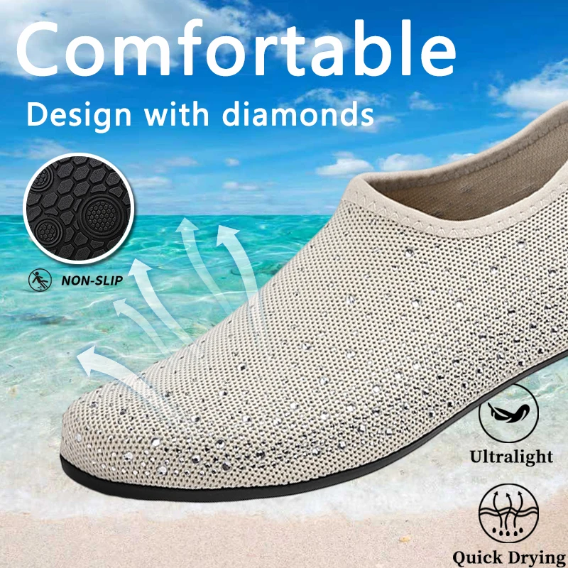 Diving Shoes Women Aqua Shoes Men Beach Swimming Water Sport Socks Barefoot Sneaker Fitness Dance Swim Surfing Snorkeling Shoe