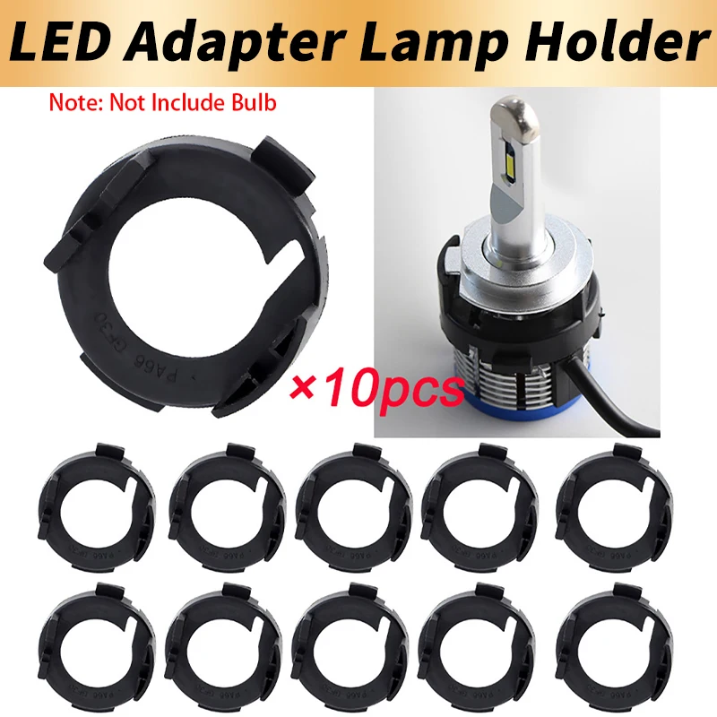 Adaptateur de support de lampe de phare LED spécial H7, 10 pièces, pour Hyundai Mistra Elantra Sonata, Kia Carens Soul, Opel Astra H