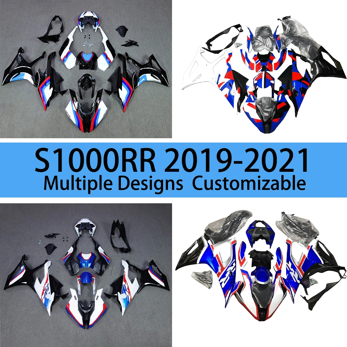 

Moto Cross Fairing Kit S 1000RR 2019 2020 2021 ABS Painted Fairings Injection Molding Fit for BMW S1000RR 19 20 21