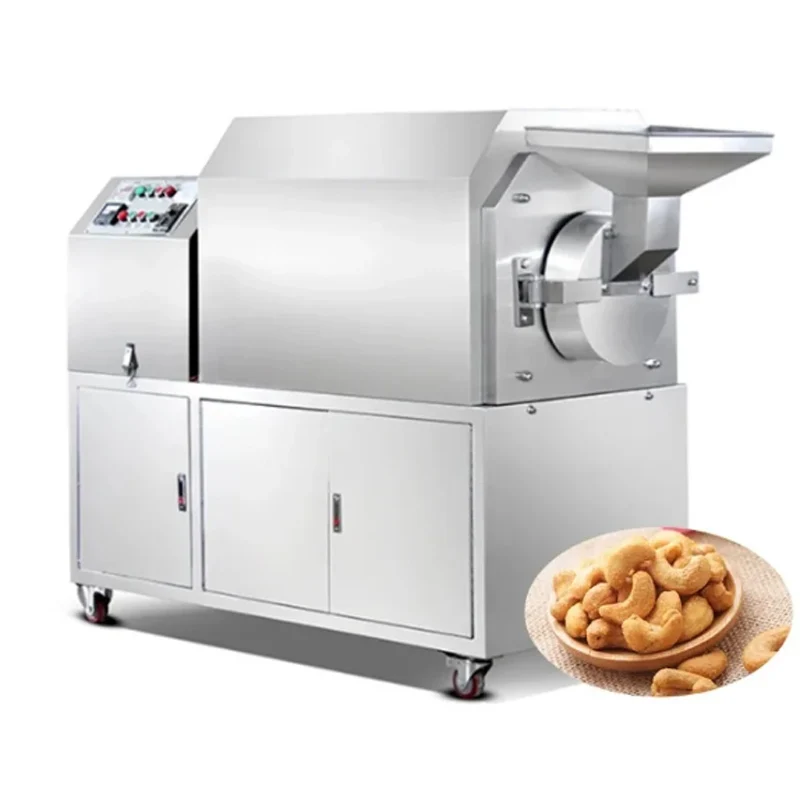 Sunflower Seed Beans Make Spice Cashew Nut Production Processing Equipment Roasting Frying Machine