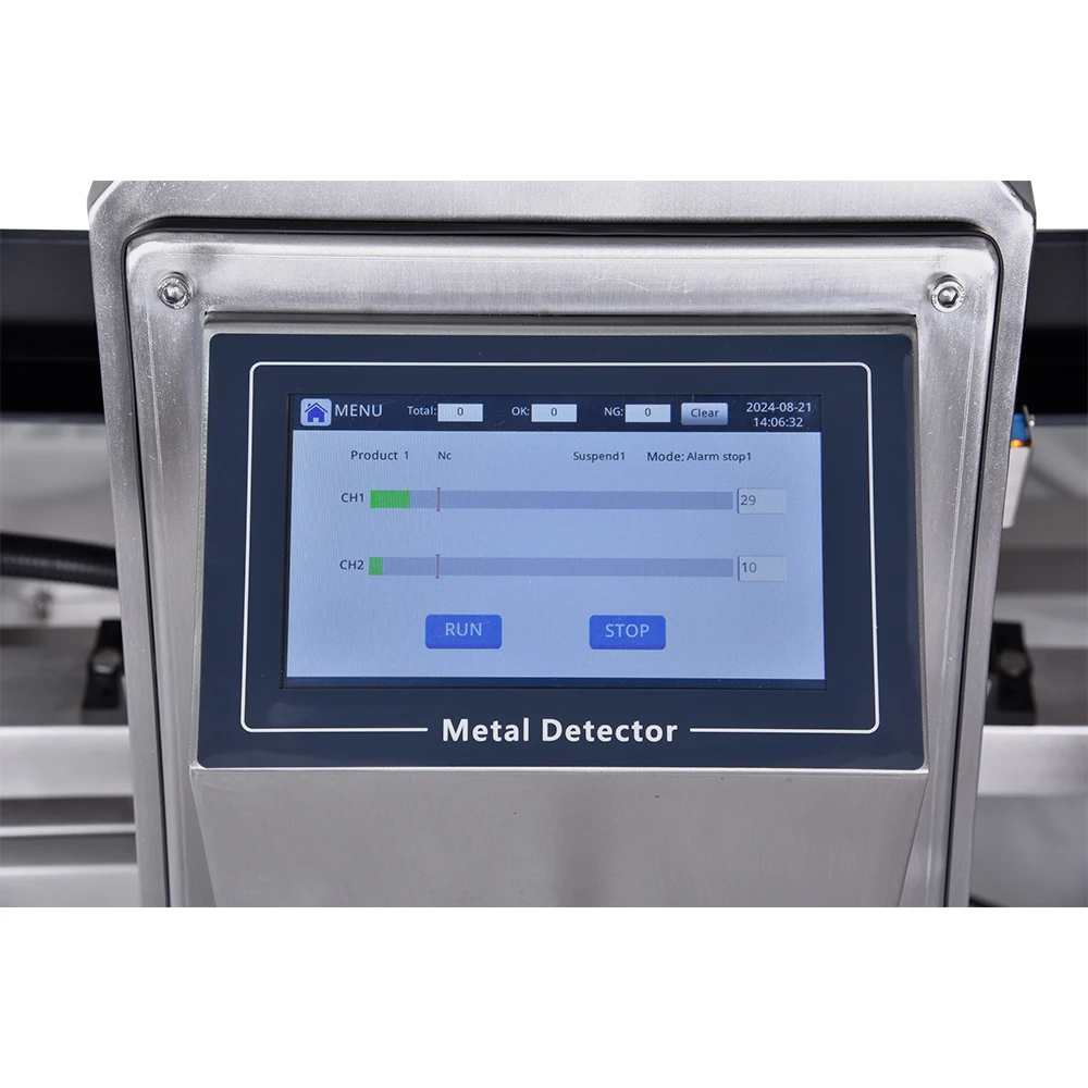 China Steel Food Metal Detector Machine for Ice Cream Chocolate Meat with Competitive Price - view 3