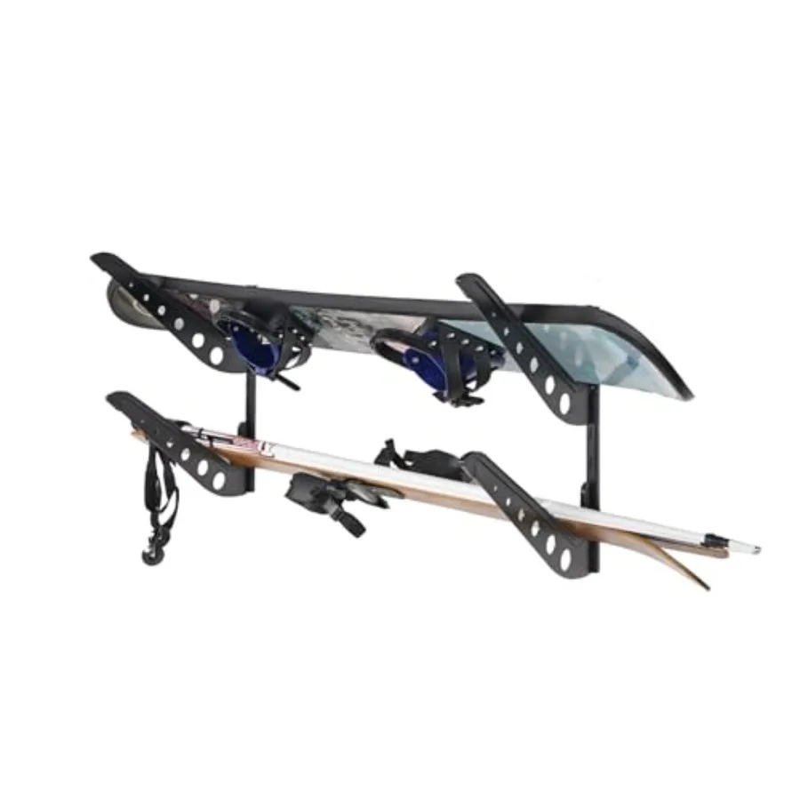 

Snowboard Wall Racks, Adjustable Storage Rack for Ski, Surfboard, Wakeboard, Snowboard Wall Mount Display