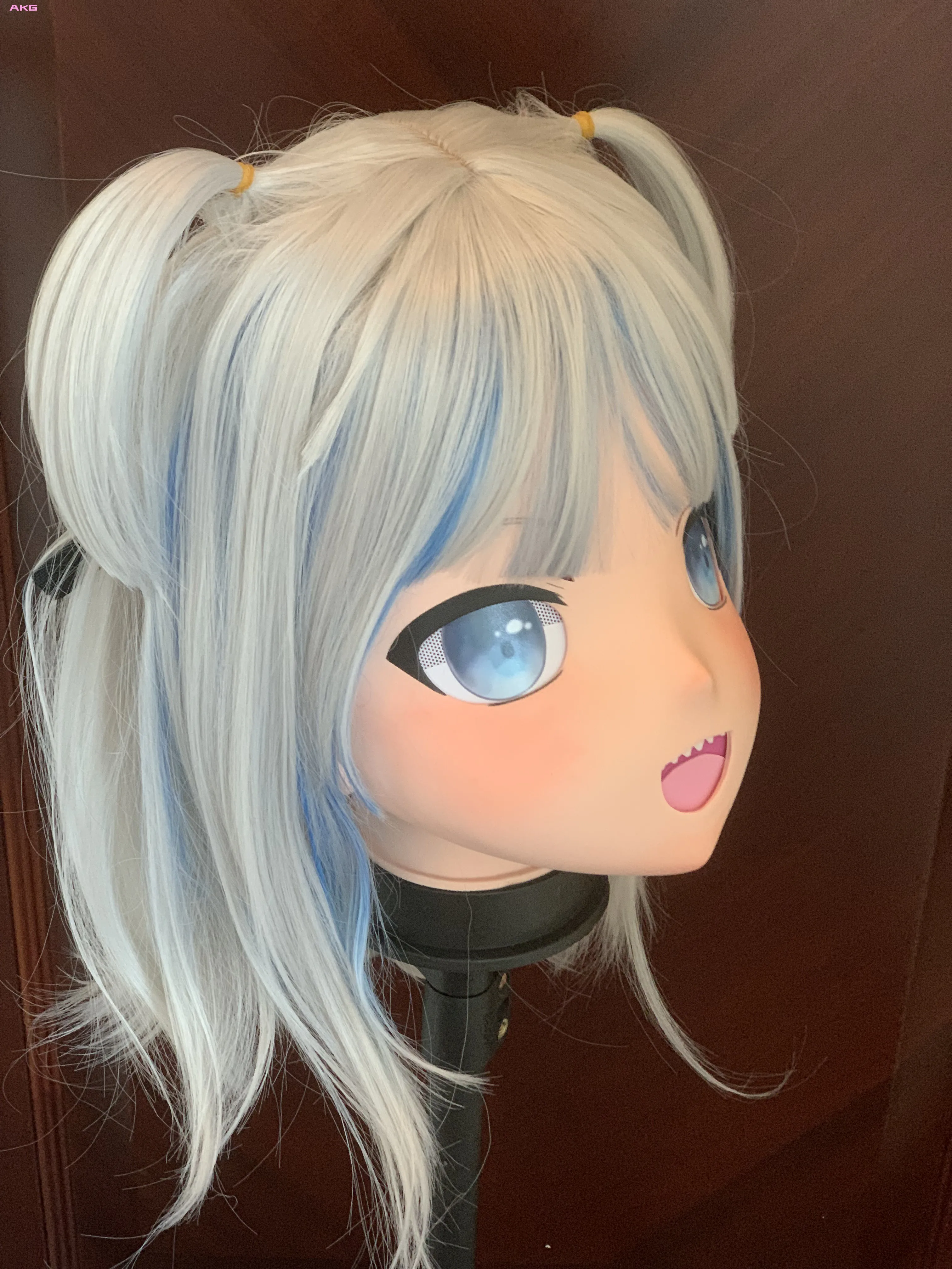 Customize Character Female/Girl Resin Kig Full Head With Lock Anime Cosplay Japanese Anime Kigurumi Mask