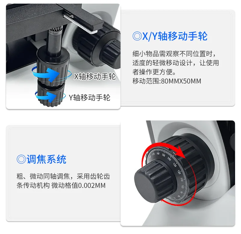 Microscope métallographique, autofocus, plaquette de poudre de qualité professionnelle