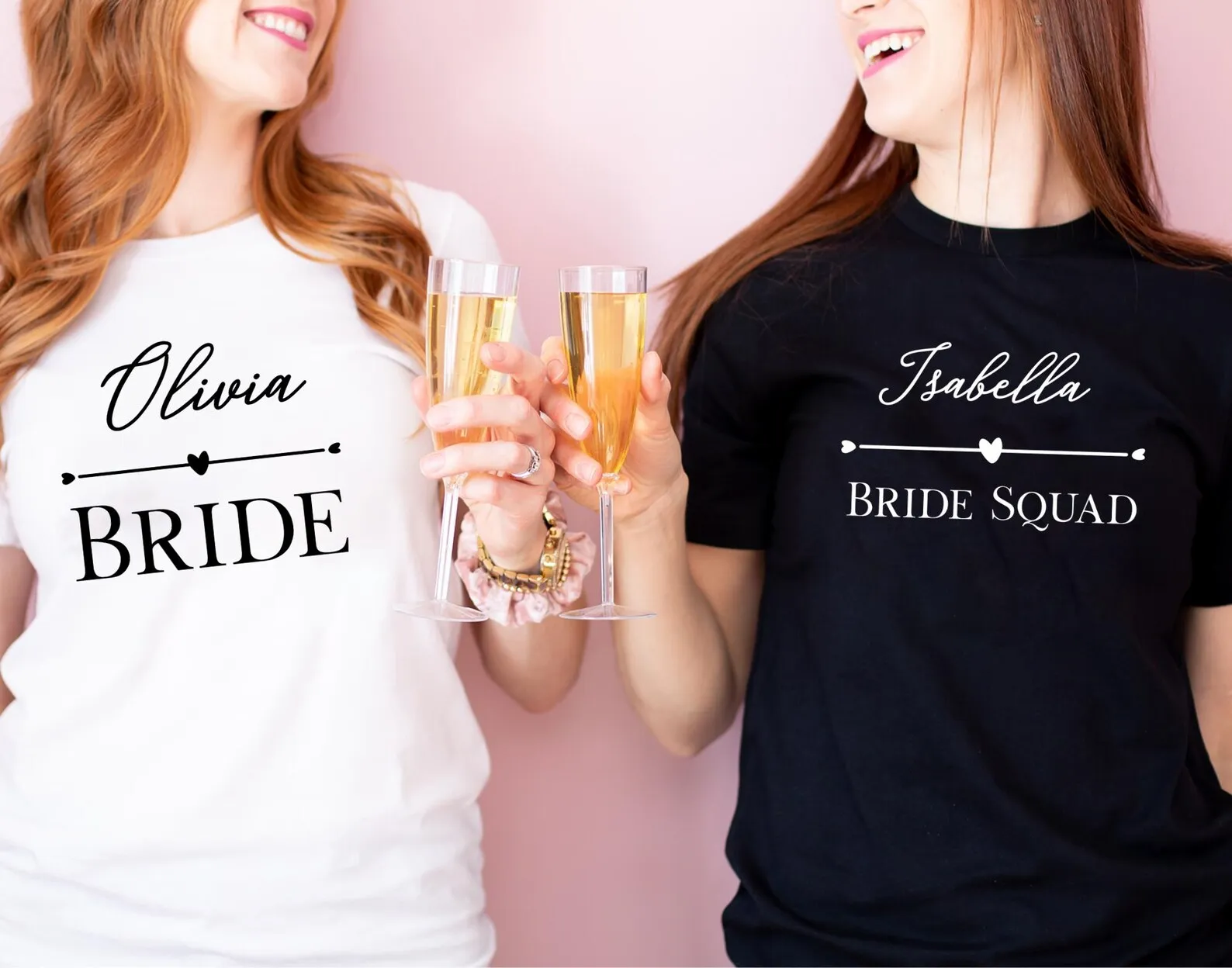 Custom Bachelorette Party Shirts Design Your Name Bride Squad Outfit Female Personalized Girls Trip Shirts Bridal Party Tops