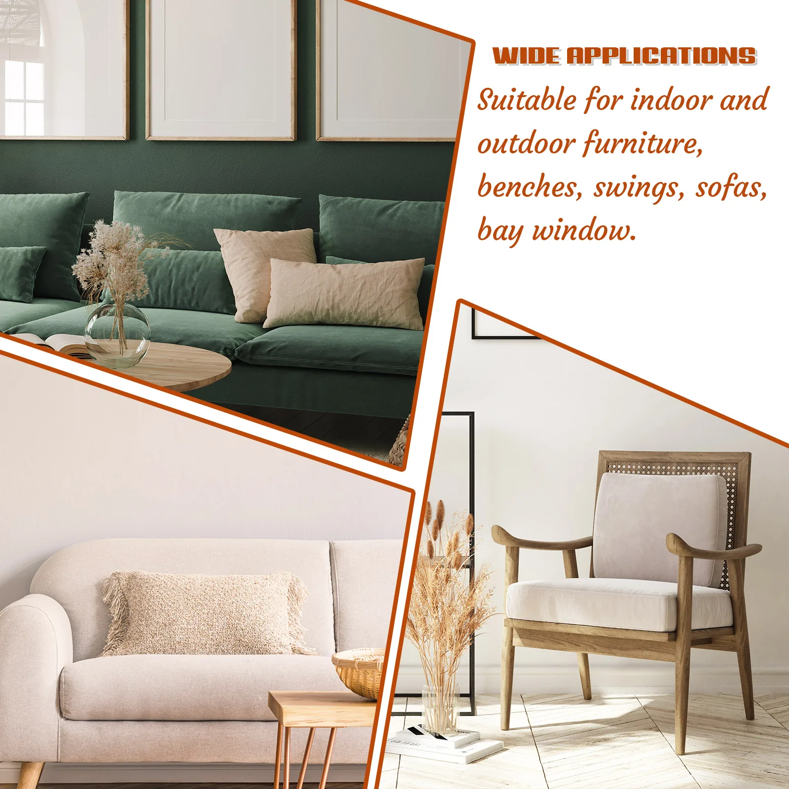 Custom Bench Cushions Chenille，Bay Window Cushion Chair Seat Sofa Pillow Decorative Cushion For Sofas Garden Bench Seat