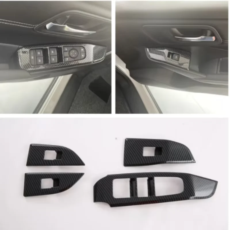 

LHD Nissan Qashqai J12 third-generation 2023-2024 car interior door armrest window lift adjustment switch button decoration