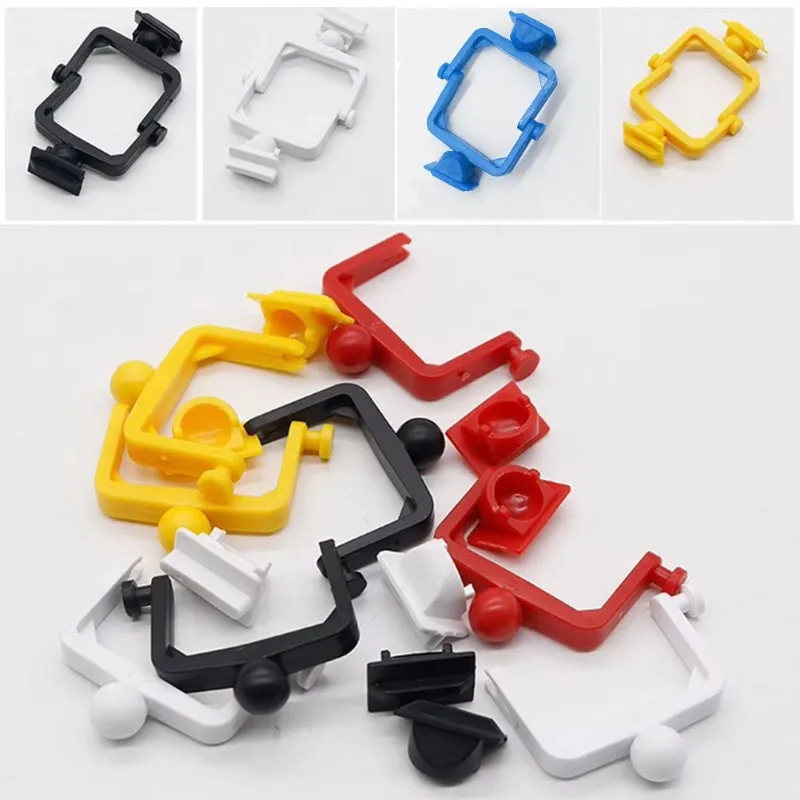 100Pcs Disposable Plastic Dental Articulator Occlusal Rack Mouth Bite Frame Holder Teeth Orthodontic Denture Test Occlusion Tool