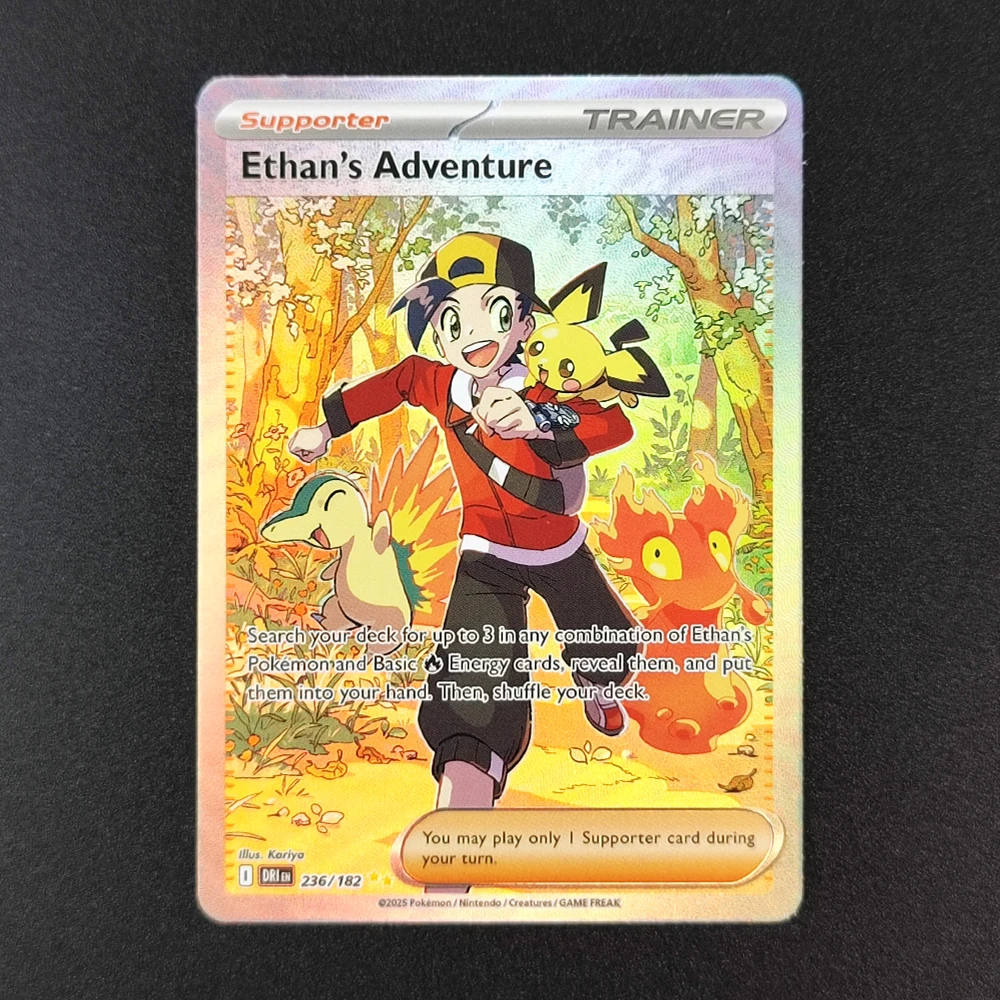 6개입 영어 포켓몬 컬렉션 카드 더그 퍼거슨 에이탄스 어드벤처 신치나 이시하라 GX 희귀 싱글 클래식 게임 애니메이션 카드