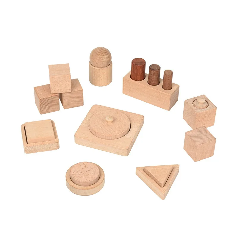 سجل تعليم مونتيسوري كافية ألعاب الطاولة الخشب التراص اللبنات ألعاب أطفال ألعاب تفاعلية حسية اكسسوارات الطفل #6