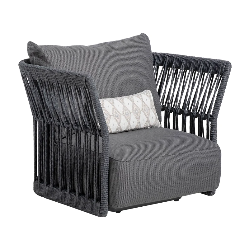 

Courtyard Garden Waterproof Sunscreen B & B Hotel Balcony Living Room Single Rattan Chair