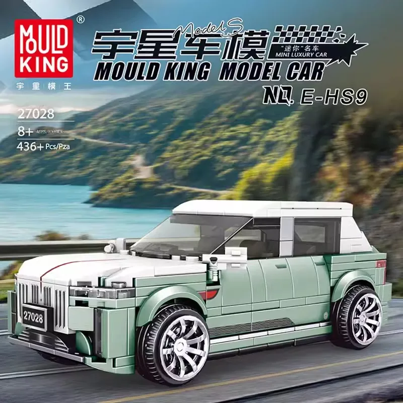 MOULD KING-Technical Car Building Bricks com Display Box, O Modelo Sport Speed Racing Car, Montagem De Tijolos, Presentes De Natal, 27028