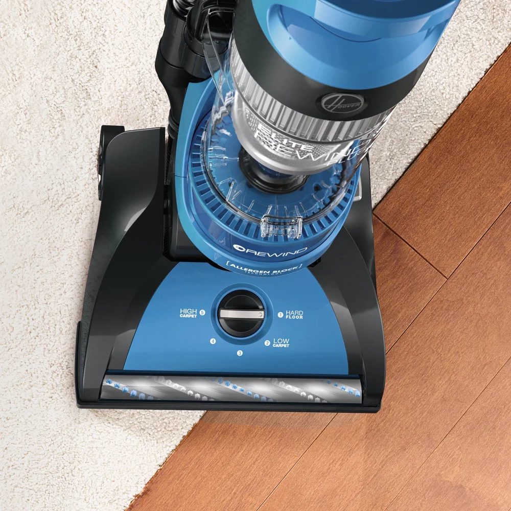 Pembersih vakum Hoover Elite Rewind Plus, pembersih vakum tegak dengan Media HEPA, UH71200 baru 2023