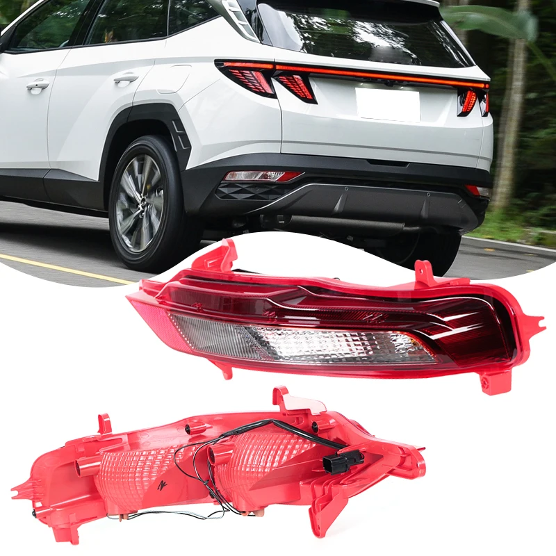 

For Hyundai Tucson L 2021-2023 European Version Rear Bumper Light Rear Fog Driving Light Reflective Warning Light Signal Light
