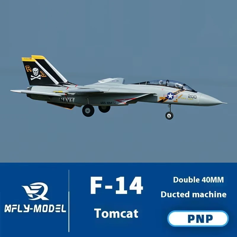 

XFly Double 40mm F-14 PNP RC Double-engine Ducted Fighter Electric Fixed Wing Airplane Model Outdoor remote control toy gift