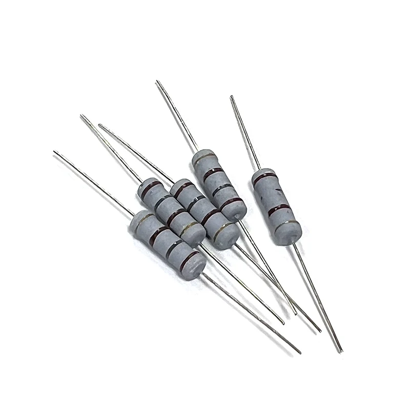 10pcs 5W Carbon Film Resistor 1R8 18R 180R 1K8 18K 180K 1.8 18 180 R K Ohm 1R-1M 5%