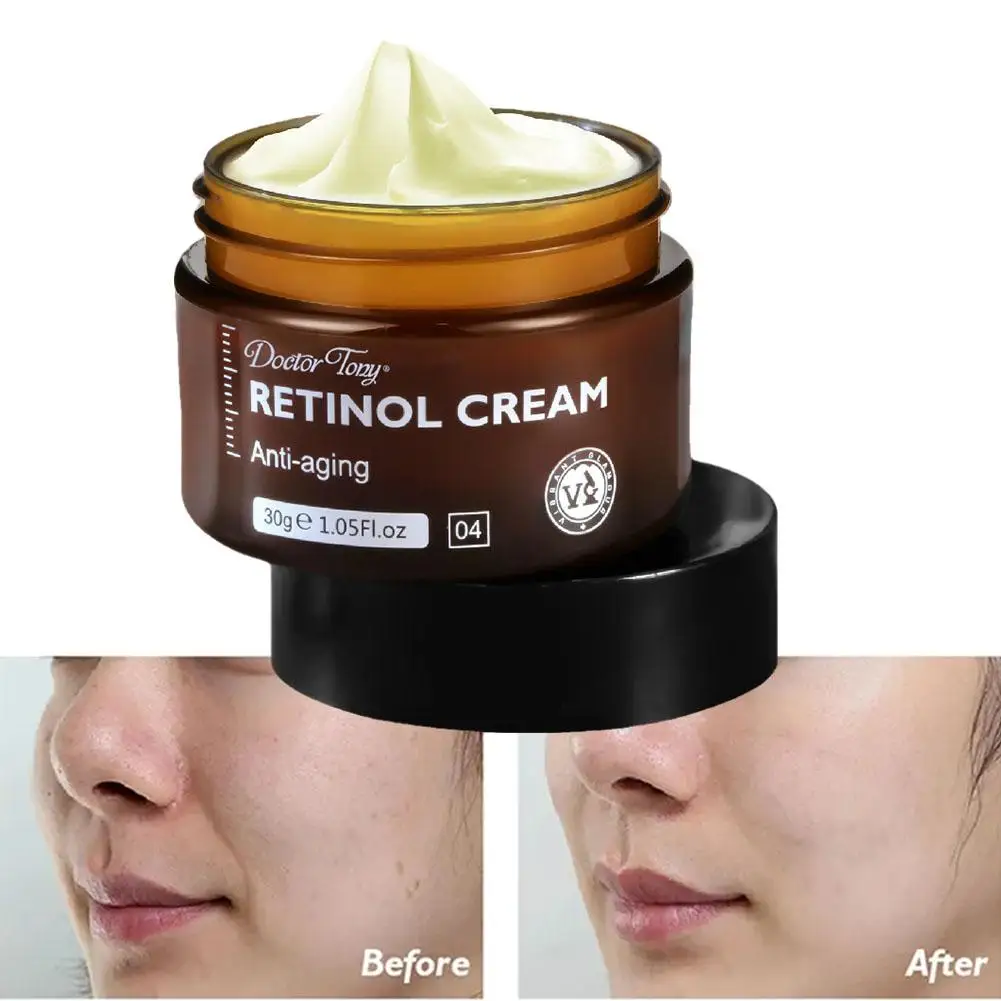 Retinol Vochtinbrengende Crème Vervagen Rimpel Verstevigende Lifting Anti-Aging Whitening Crème Verhelderende Gezichtsverzorgingscrème Cosmetica