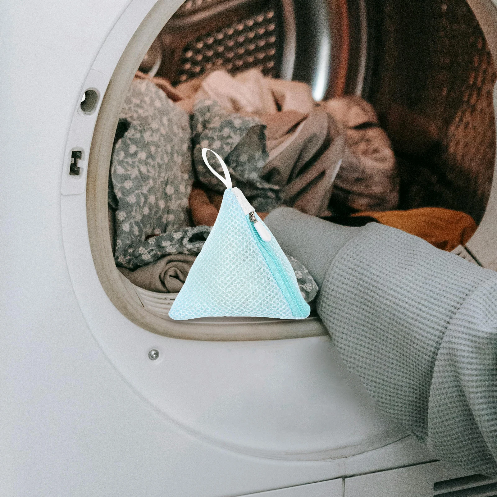 

2pcs Laundry Bag Washing Machine Mesh Bags Polyester Lingerie Bras Hosiery Silk Garments Protective Bag Versatile Use Prevent