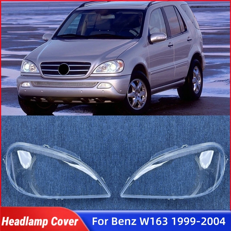 

Для Mercedes Benz W163 ML320 ML350 ML500 1999 2000 2001 2002 2003 2004, запасные части для салона автомобиля, абажур, корпус фары