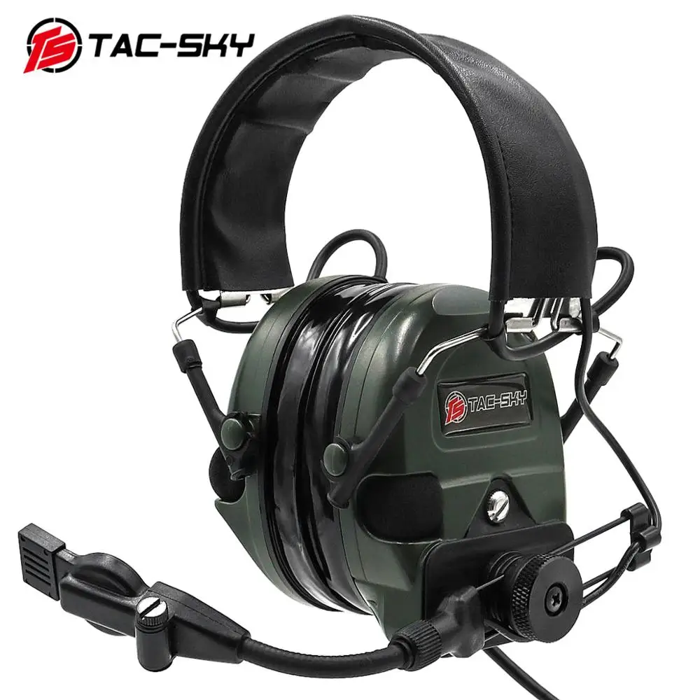 

TAC-SKY Tactical Airsoft Sport Hunting Noise Cancelling Pickup Outdoor Sports Tactical Headset TCI LIBERATOR 1 Silicone Headset