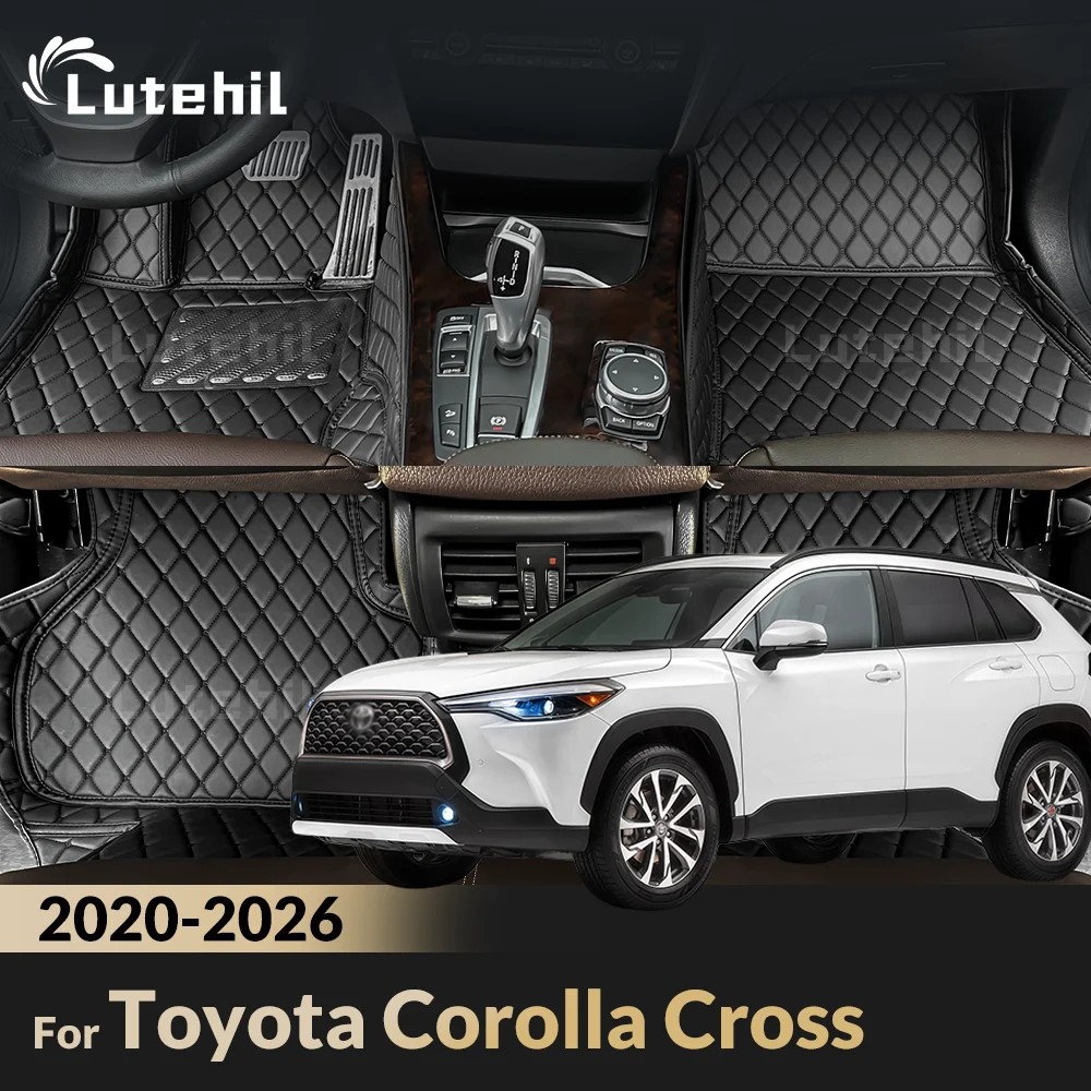 

For Toyota Corolla Cross 2020-2026 2025 2024 23 22 21 Car Floor Mats Custom Auto Foot Pads Carpet Cover Interior Accessories