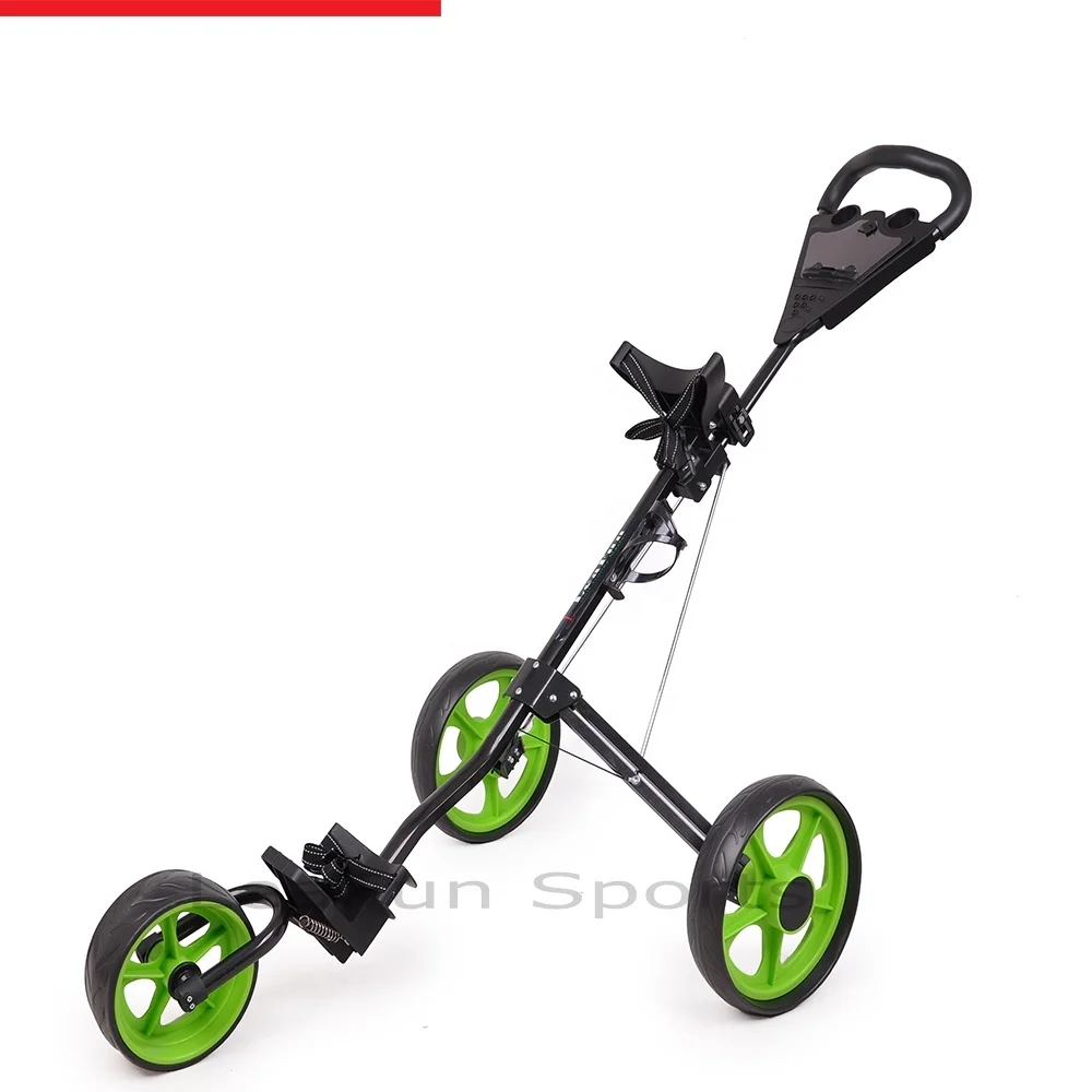 The Quick Folding Mechanism Can Fold Flat Hand Golf Trolley For Sale In Seconds With Breaks And Accessories