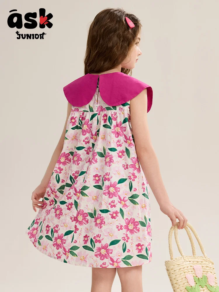 فستان بتصميم صيفي للفتيات من توين بفيونكة قابلة للتنفس #2