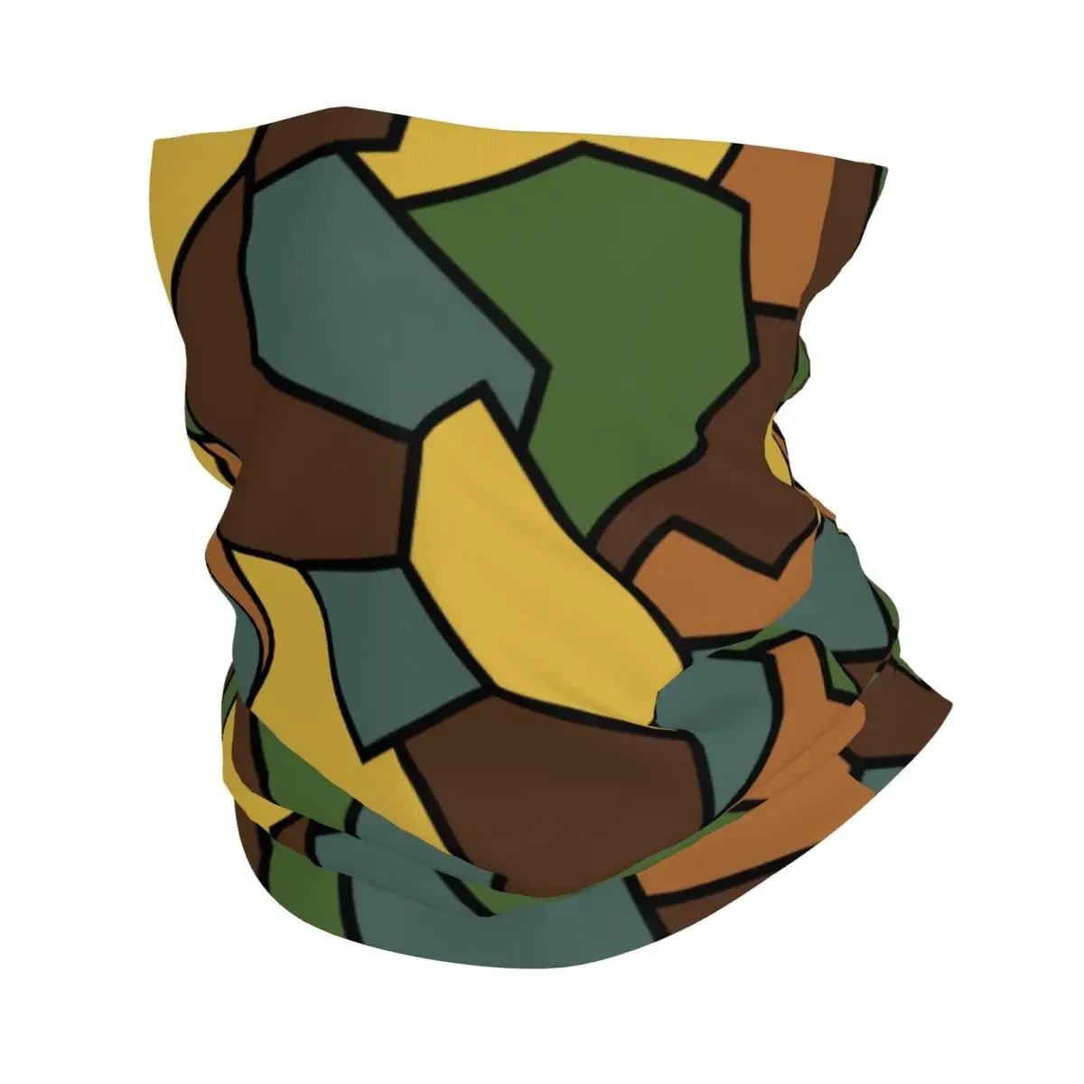 

WW1 German Camouflage Bandana Neck Gaiter Windproof Face Scarf Cover Men Women Camo Style Headband Tube Balaclava