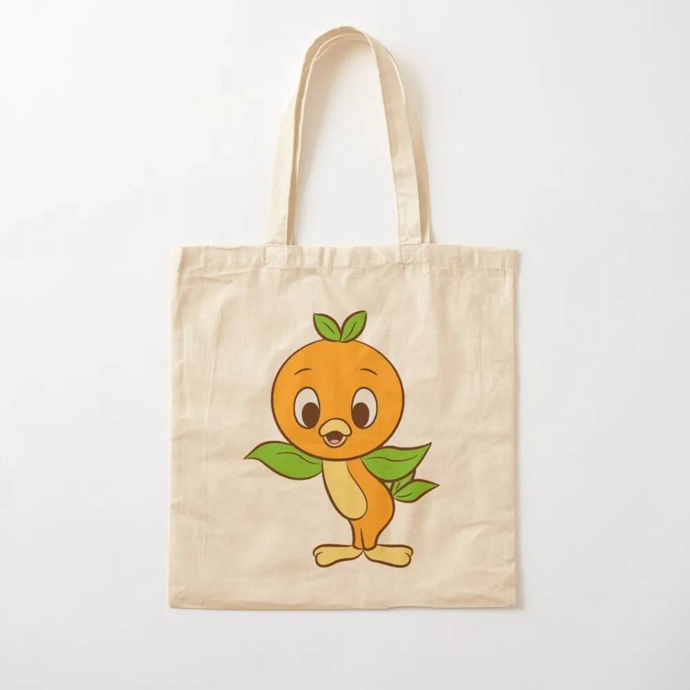 Sweet Orange Bird Tote Bag tote bag canvas canvas bags shopping cart bags shopping bag