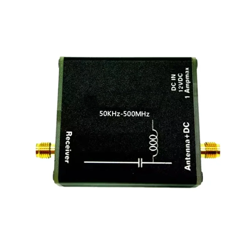 

Bias Tees, 50KHz-500MHz DC5V-12V Bias Tees Broadband Radio Frequency Microwave Coaxial Bias for Radio